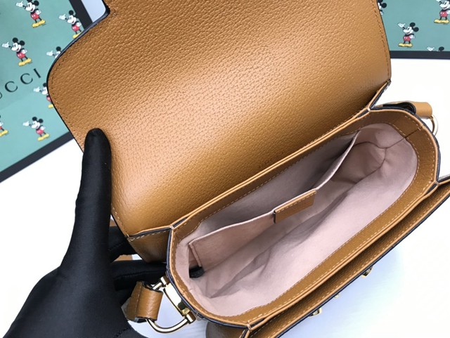 Gucci經典款女包 602205 古馳1955 Horsebit Bag 經典馬銜扣 Gucci爆款女士單肩斜挎小包  gqy3473